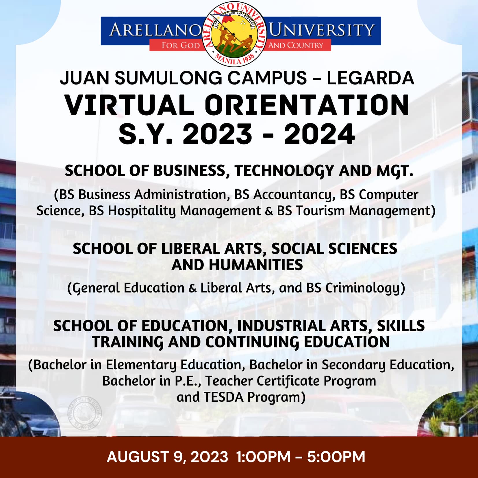 Announcement August 8, 2023