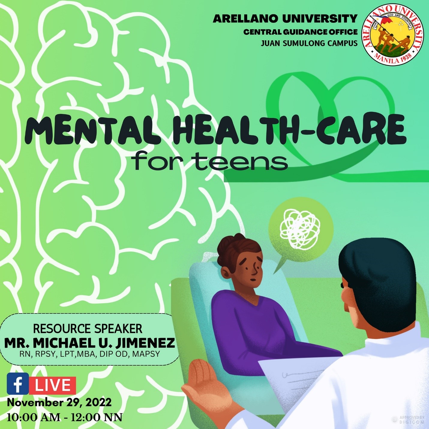 Webinars on Mental Health Held for Parents and SHS Students of Legarda Campus