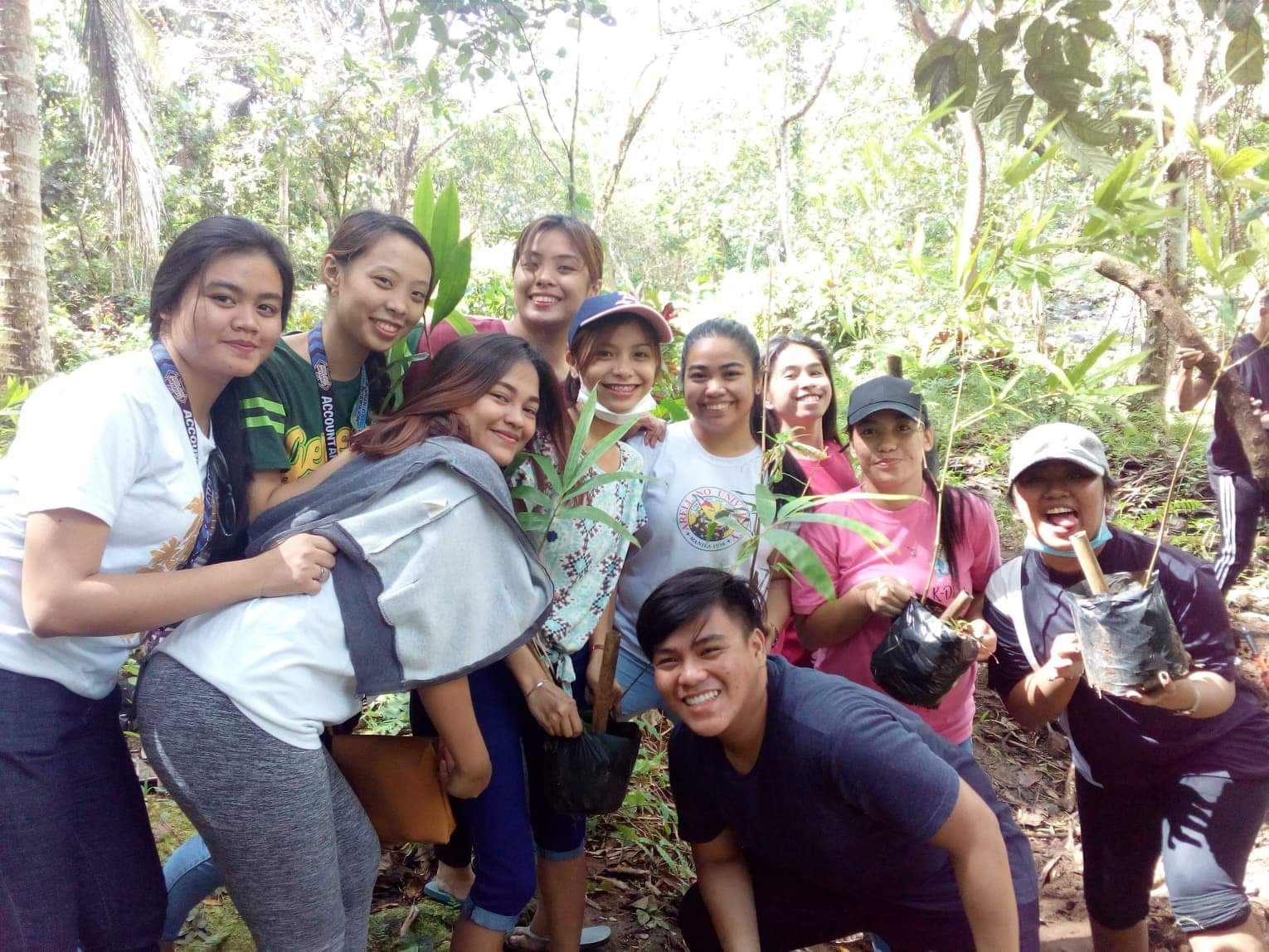 Bambusetum in Panguil River Ecopark. Students, faculty members and non-teaching personnel actively participate in bamboo propagation.