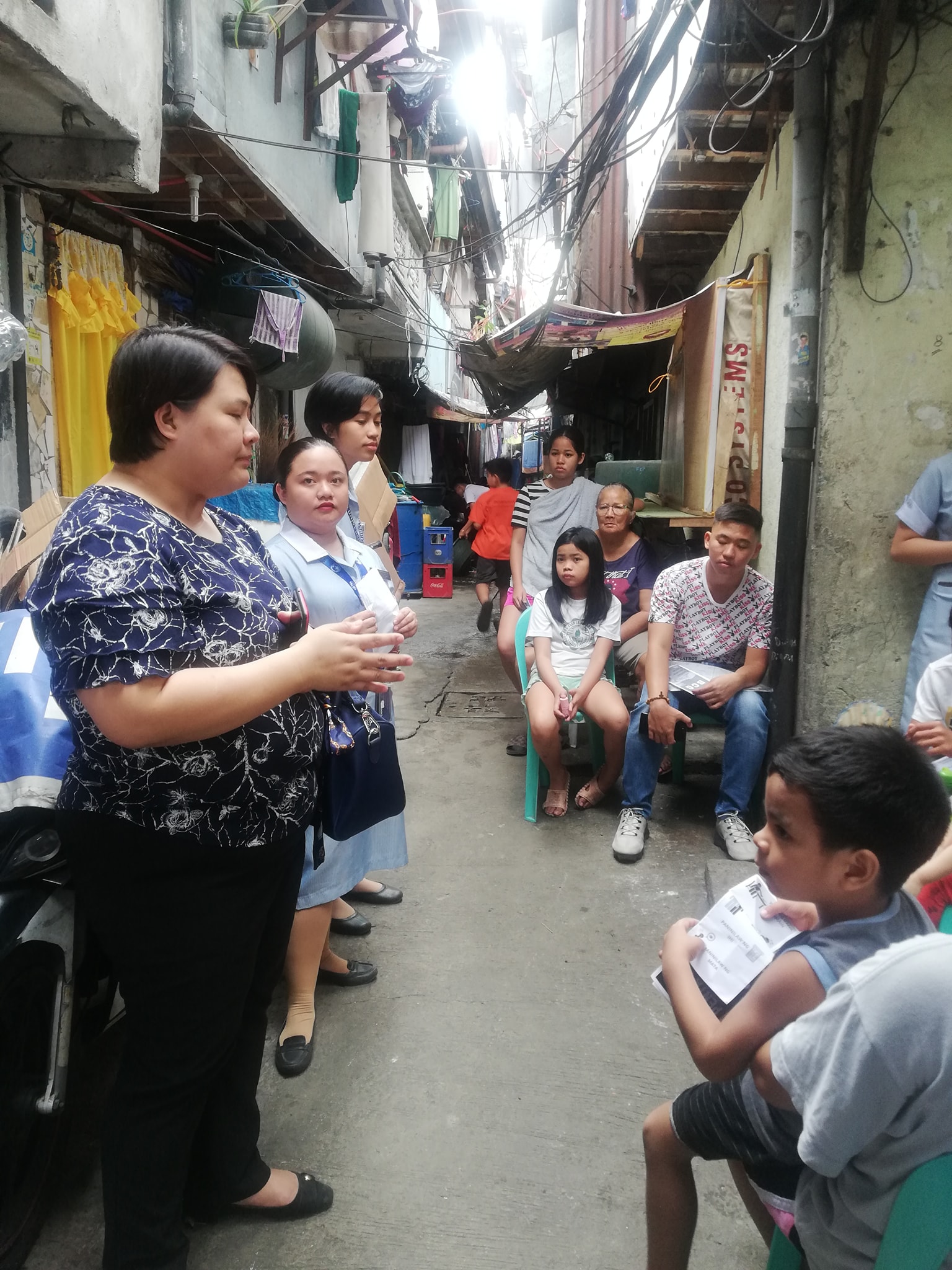 Information, education campaign about vaccines in Gutamco, Pasay City conducted by the College of Nursing, AU JAS Campus.