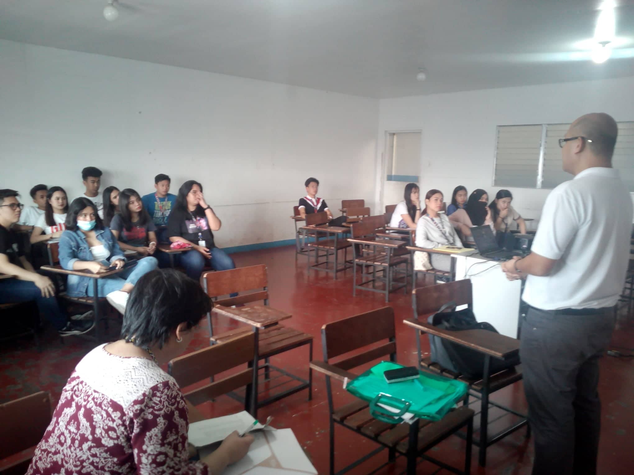 Orientation/Seminar on Volunteerism to selected AU Legarda students under the Community Development subject. Invited speaker was Mr. Kenneth Siruelo from Philippine National Volunteer Service Coordinating Agency.