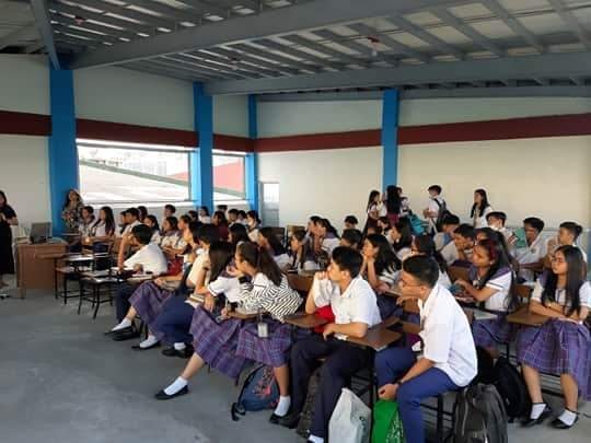 Seminar on Solid Waste Management to student leaders in the Junior HS department of AU Plaridel Campus.