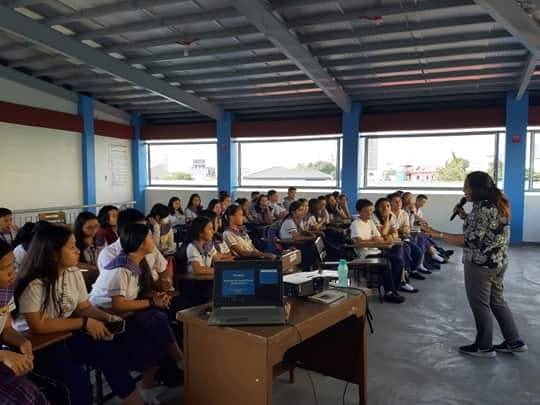 Seminar on Solid Waste Management to student leaders in the Junior HS department of AU Plaridel Campus.