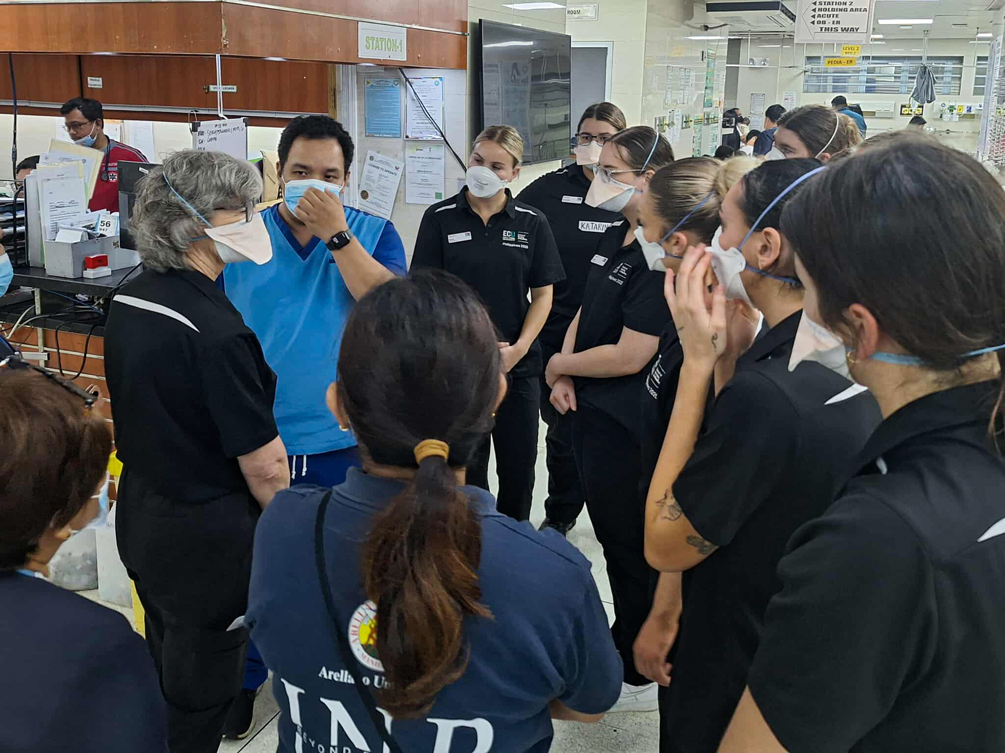 Clinical facility tour at  Ospital ng Makati.