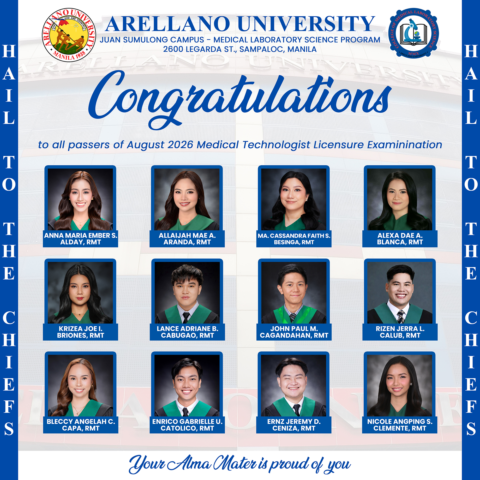New Chief RMTs: 33 AU Legarda Graduates Claim their RMT Titles, Pass the August 2026 MTLE