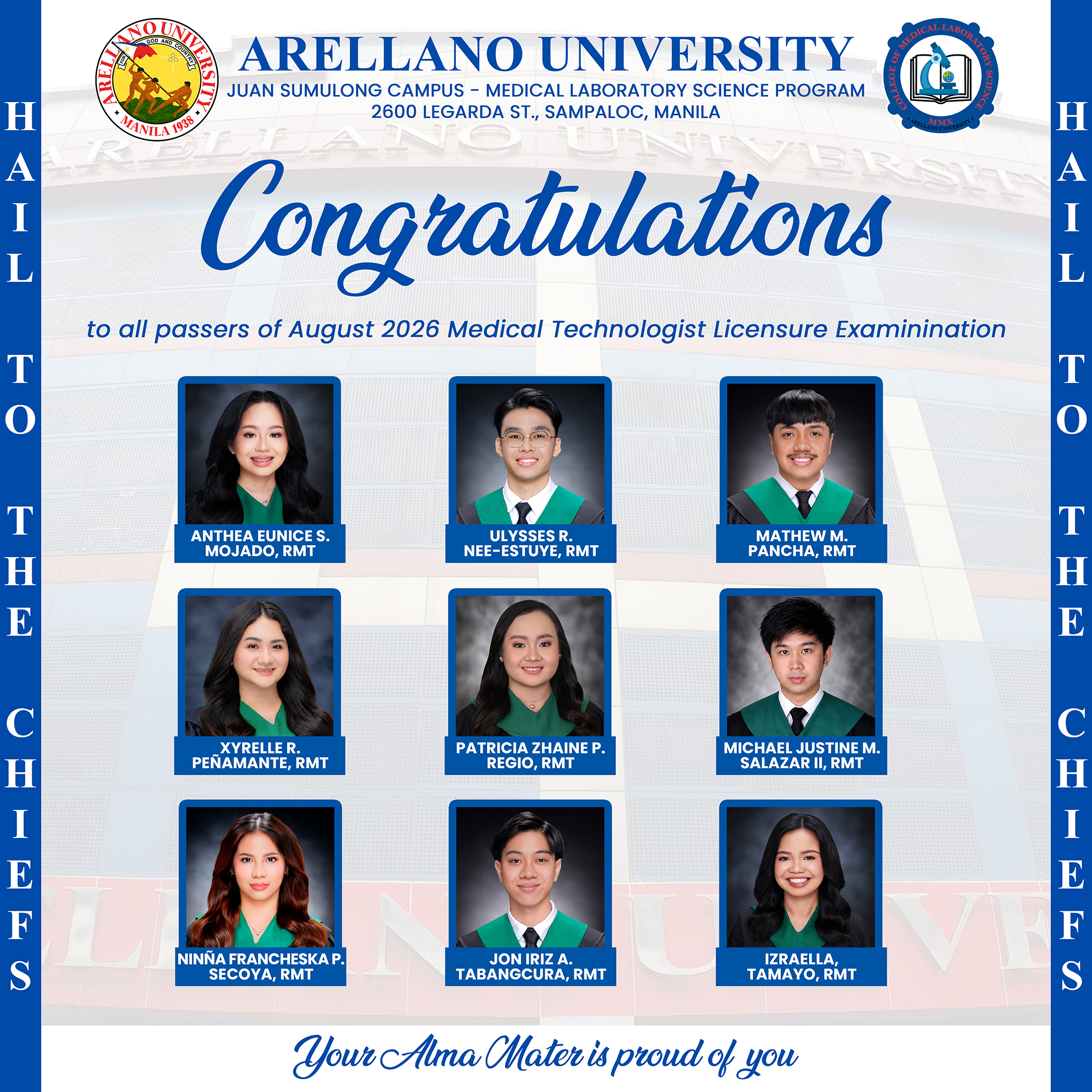 New Chief RMTs: 33 AU Legarda Graduates Claim their RMT Titles, Pass the August 2026 MTLE