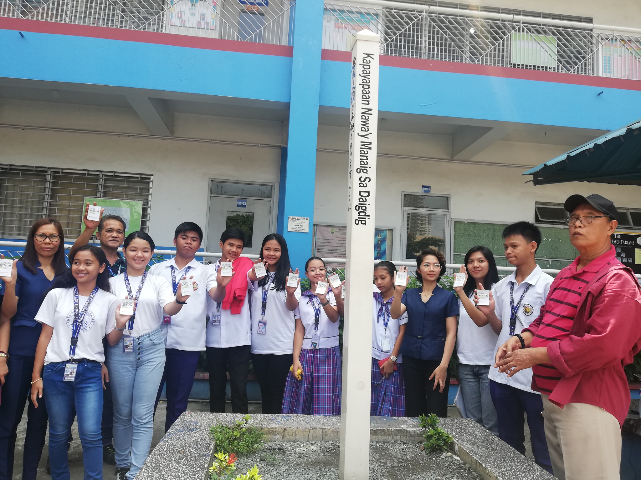 Celebration of the anniversary of Peace Pole installation in AU Legarda, AU Jose Abad Santos and AU Andres Bonifacio campuses.