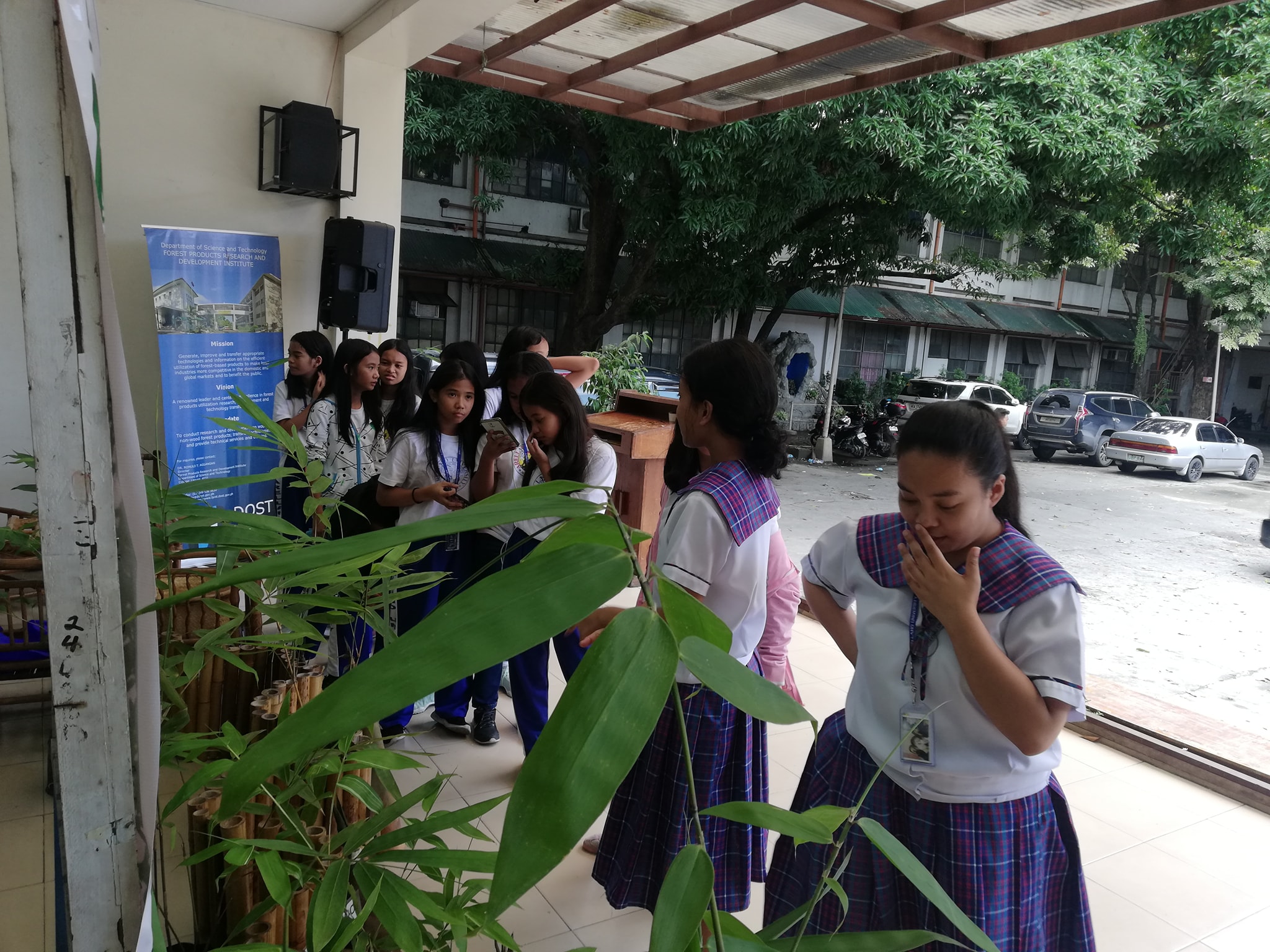 Celebration of World Bamboo Day in AU Mabini Campus led by the Junior HS Department.