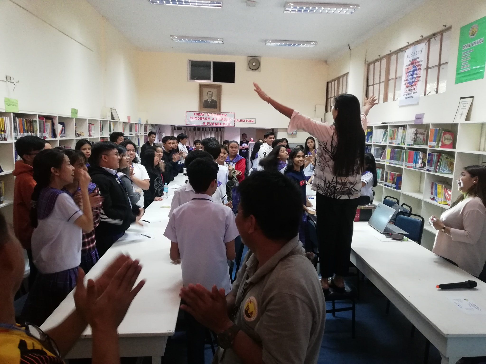 Seminar on Importance of Bamboo for AU Mabini selected Junior HS students.