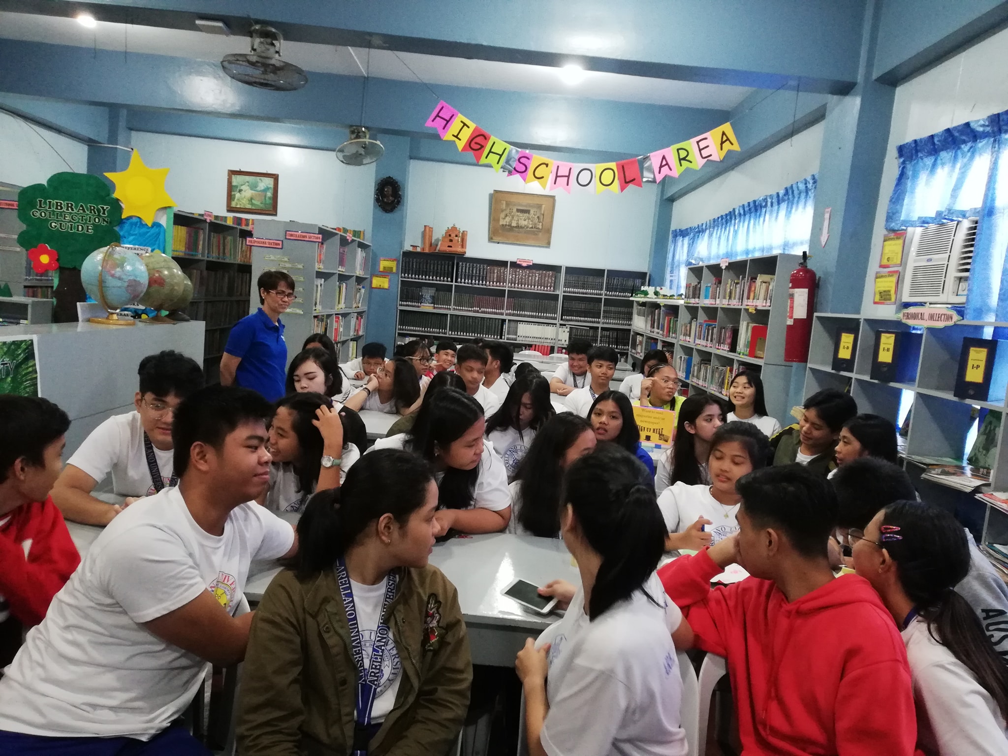 Orientation about AU`s institutional projects to AU Abad selected leaders of Junior High School Department.